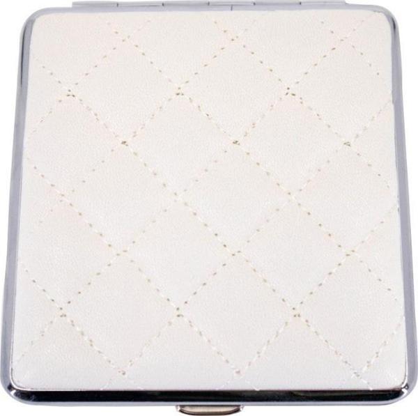 Angelo Kapitone İşleme Deri Kaplama Tabaka - Beyaz - Image 1