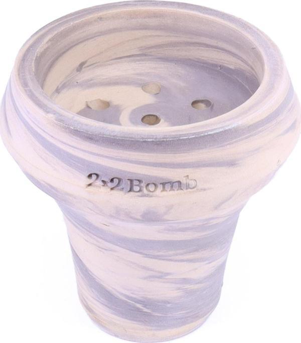 2x2 Bomb Nargile Lülesi Dişi - Gri - Image 1