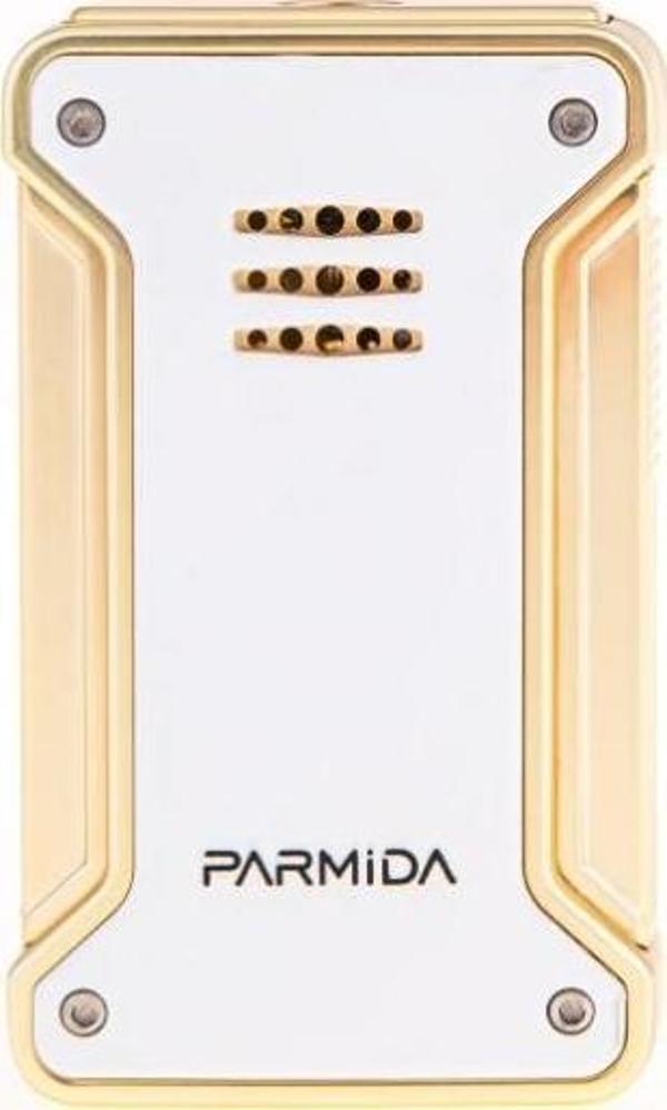Parmida Tek Torch İri Puro Çakmağı Beyaz-Gold - Image 1