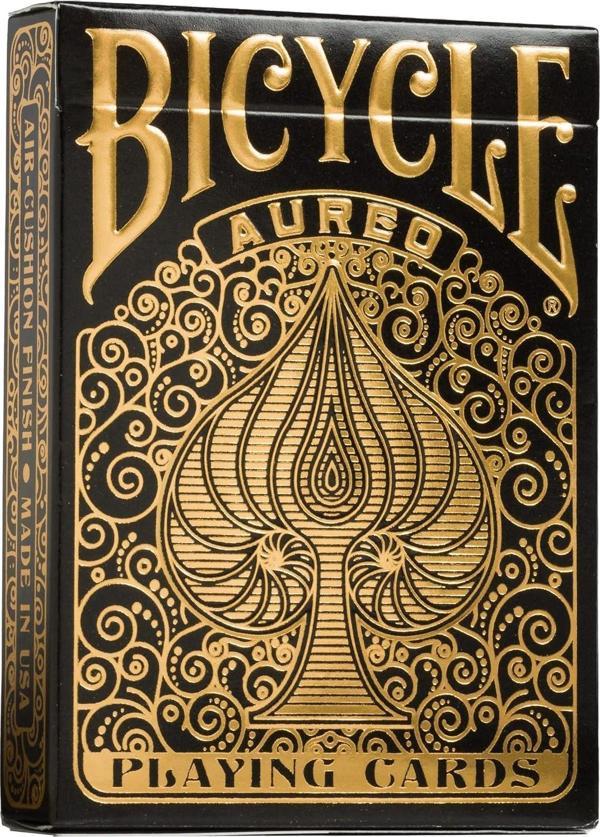 Bicycle Aureo Black İskambil Oyun Kart Destesi - Siyah - Image 1