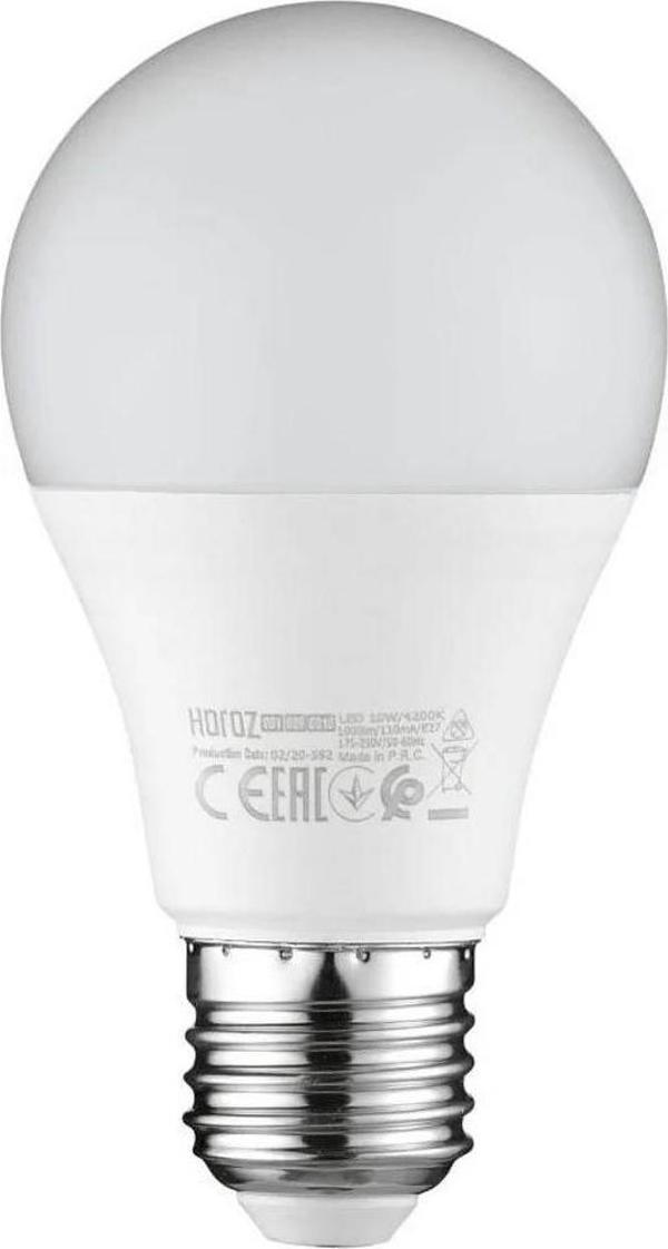 Ayt Horoz Electric PREMIER-9 220V 9 Watt E27 2700K Gün ışığı Led Ampul Aydınlatma Lamba - Image 1