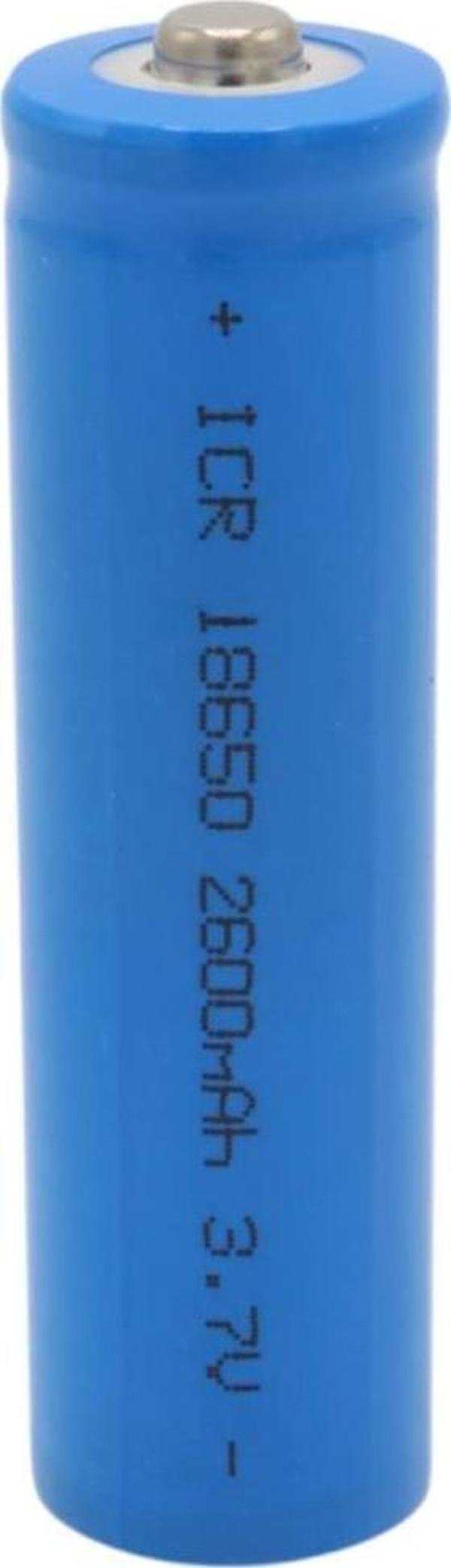Ayt Powermaster 3.7 Volt 2200 Mah Li-İon 18650 Başlıklı Şarj Edilebilir Tekli Pil Şarjlı Pil - Image 1