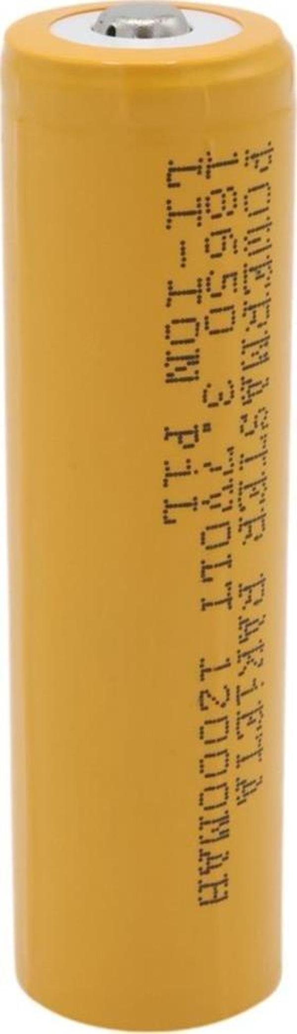 Powermaster 3.7 Volt 1200 Mah 18650  Başlıklı Şarj Edilebilir Tekli Pil - Image 1