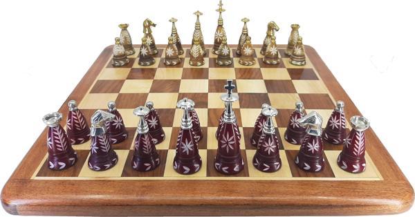 Prestij Serisi Ahşap Satranç Takımı / Kemik (38cm)  - Image 1