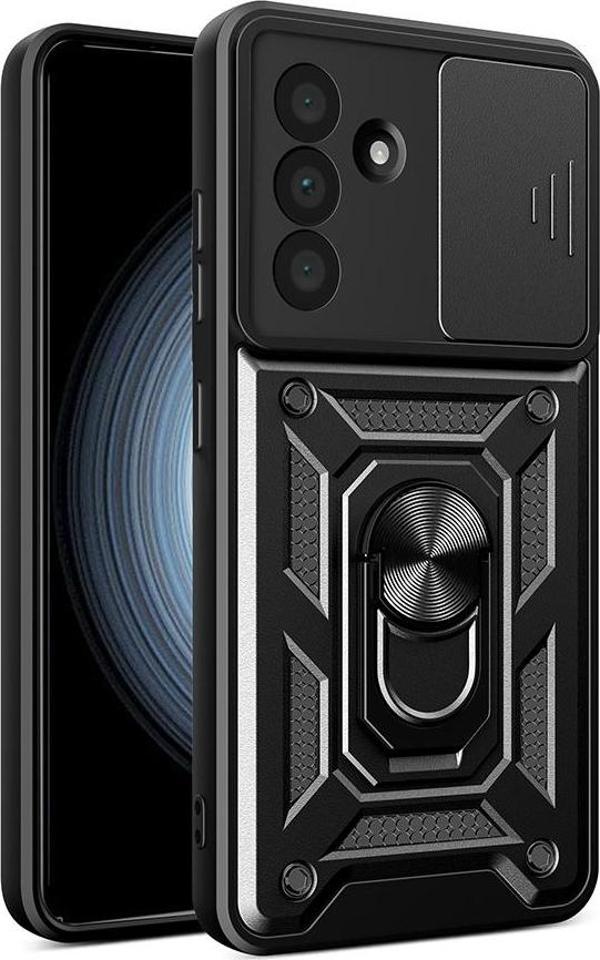 Samsung Galaxy A36 Uyumlu Kamera Koruma Sürgülü Standlı Tank Kılıf - Image 1