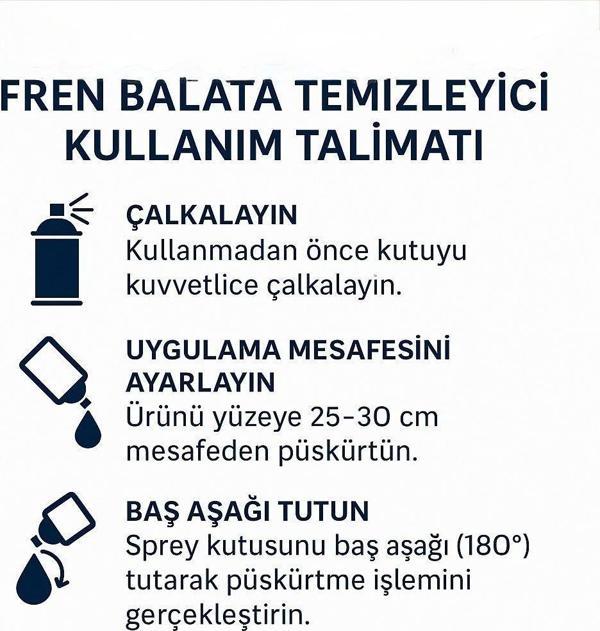 Fren Balata Temizleme Spreyi 500ml - Image 1