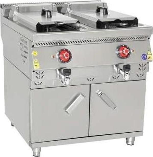 Himaksan Elektrikli Çiftli Fritöz Dolaplı 24 + 24  LT - Image 1