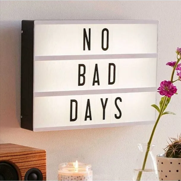 A6 LED Message Light Box 96 Karakter Dekoratif Led Işıklı Mesaj Panosu, Sinematik Mesaj Panosu, Masaüstü ve Duvara Monta - Image 1