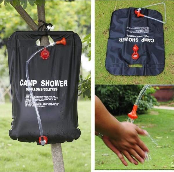 20 Litre Solar Isıtıcılı Kamp Duş Torbası - Image 1