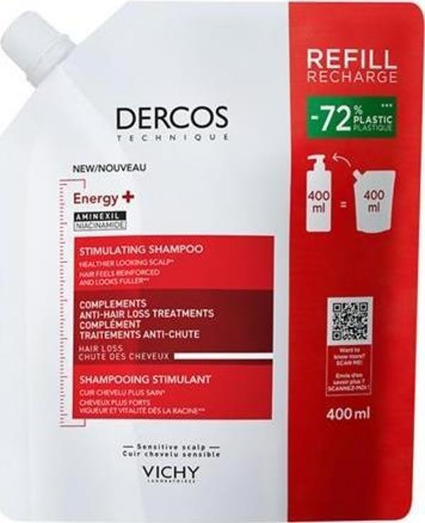 Vichy Dercos Yedek Energising Saç Dökülmesine Karşı Şampuan 400 ml - Image 1