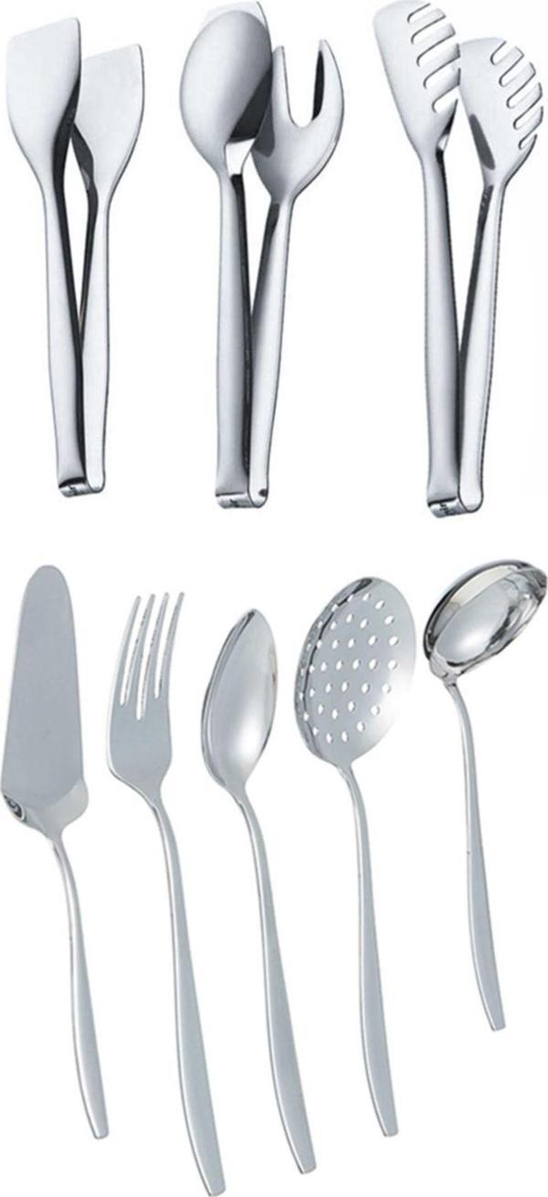 Nehir Sahra Sade 8 Parça Maşa Servis Seti - Image 1