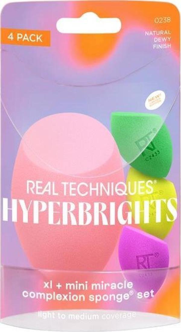 Real Techniques Hyperbrights Xl + Mini Miracle Complexion Sponge Set - Image 1