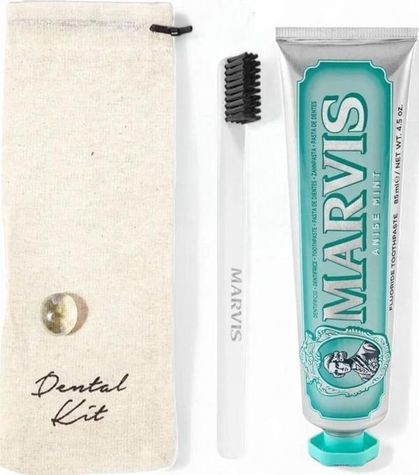 Marvis Anise Mint Diş Macunu 85 ml + Yumuşak Beyaz Diş Fırçalı Dental Kit - Image 1