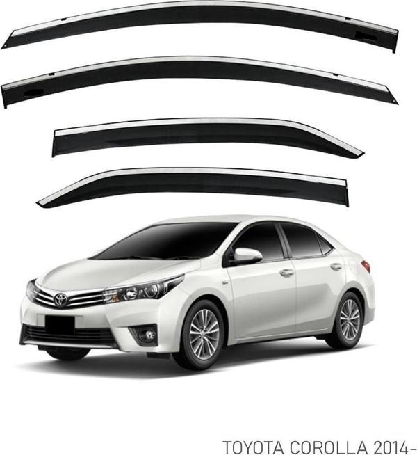 Toyota Corolla 2013+2018 Kromlu Cam Rüzgarlığı İthal - Image 1