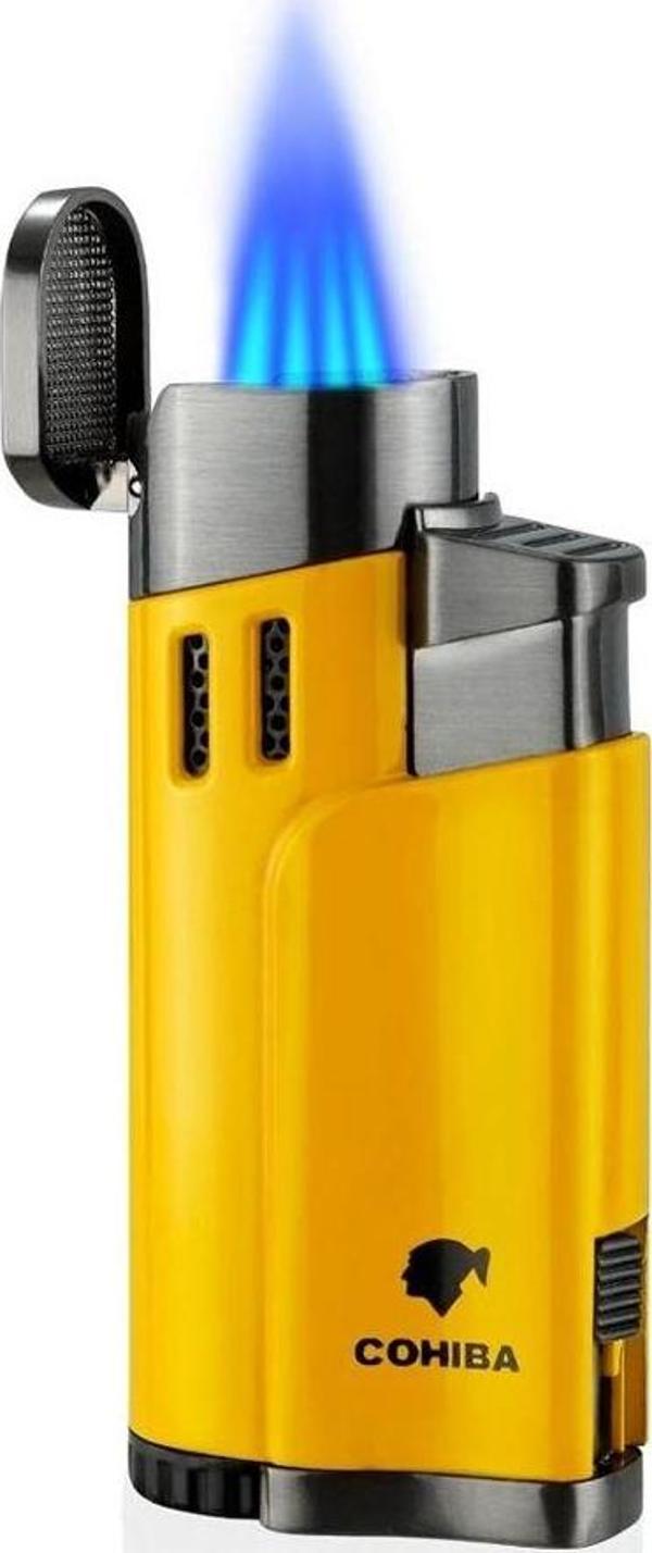 Cohiba CCM0628 4 Jet Torch Puro Çakmağı Sarı - Image 1
