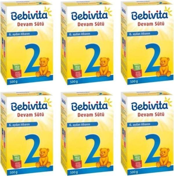 Bebıvıta 2 Devam Sütü 500 Gr 6 Adet Bbv-Tr111706 - Image 1