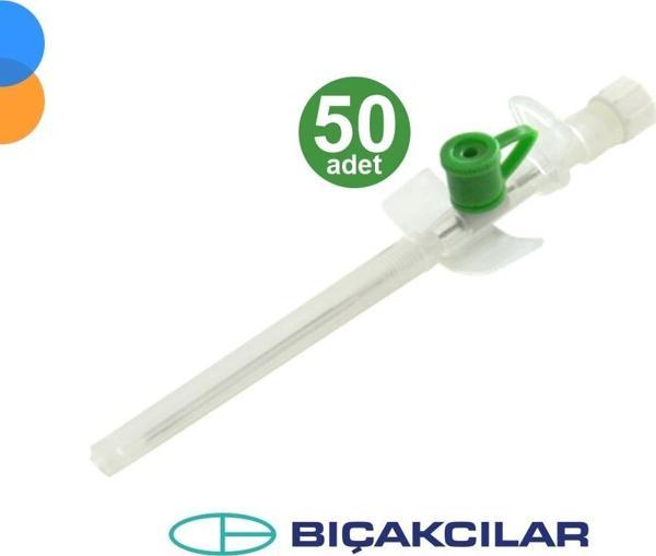 Bıçakcılar Branül (İntraket) Yeşil (18G) 50'li Kutu - Image 1