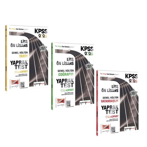 Yargı 2026 KPSS Lise Ön Lisans Genel Kültür Tarih Coğrafya ve Vatandaşlık Yaprak Test Seti 3 Kitap - Yargı Yayınları - Image 1