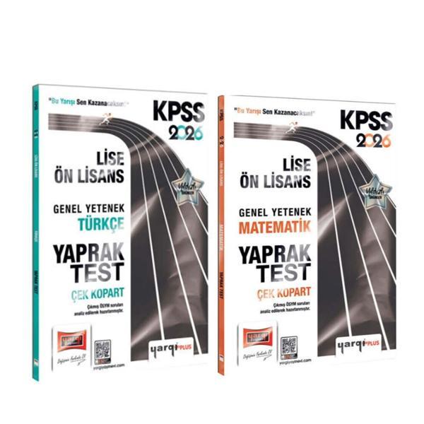 Yargı Yayınları 2026 KPSS Lise Ön Lisans Genel Yetenek Türkçe ve Matematik Yaprak Test Seti 2 Kitap - Yargı Yayınları - Image 1