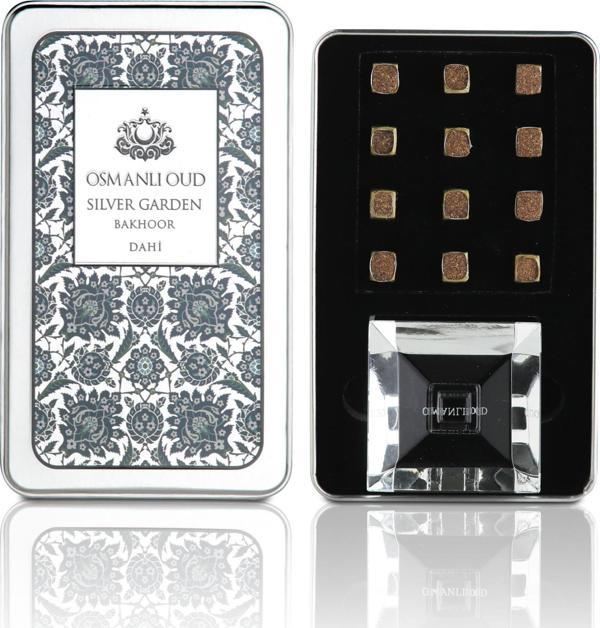 Osmanlı Oud Dahi Silver Garden Bakhoor – 12'li Oryantal Odunsu Tütsü Seti –  4086 - Image 1