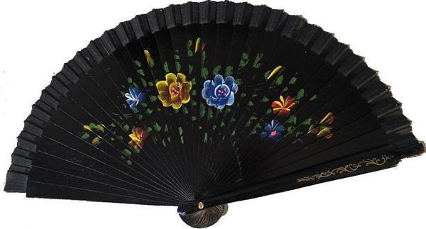 Bambu Çift Taraflı Siyah Yelpaze 12 li Paket - Image 1