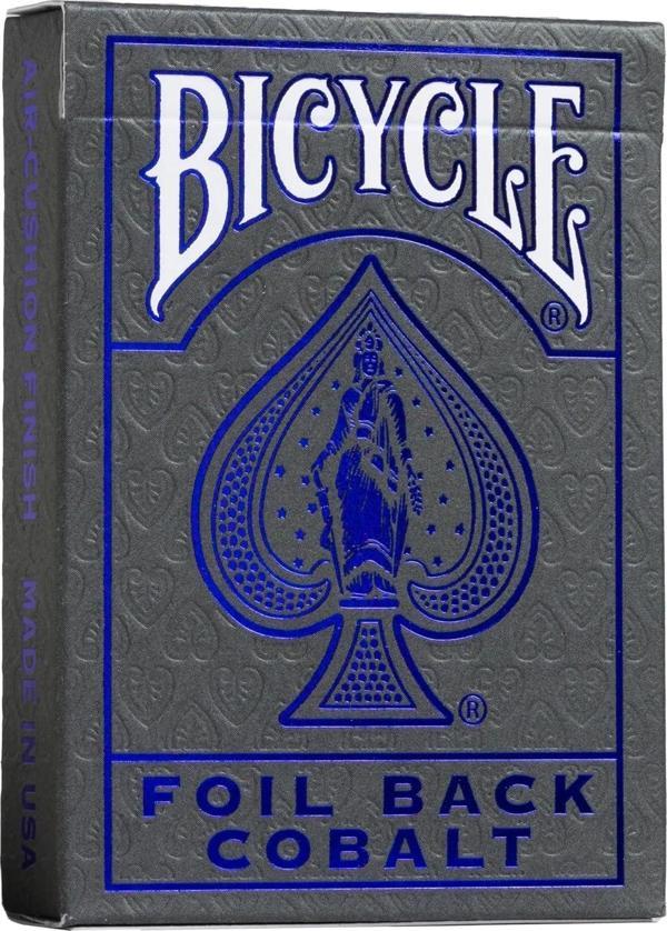 Bicycle® Foil Back Cobalt Oyun İskambil Kartı - Image 1