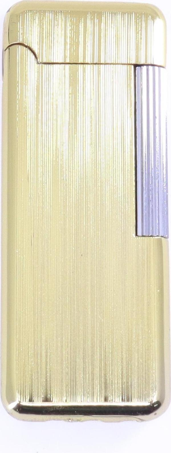 Zenit Gold Brushed Metal Soft Flame Çakmak - Image 1