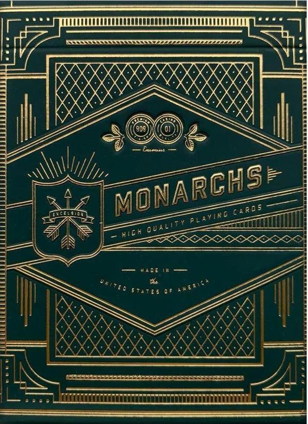 Theory11 Monarchs Green Edition Oyun İskambil Kartı - Yeşil - Image 1