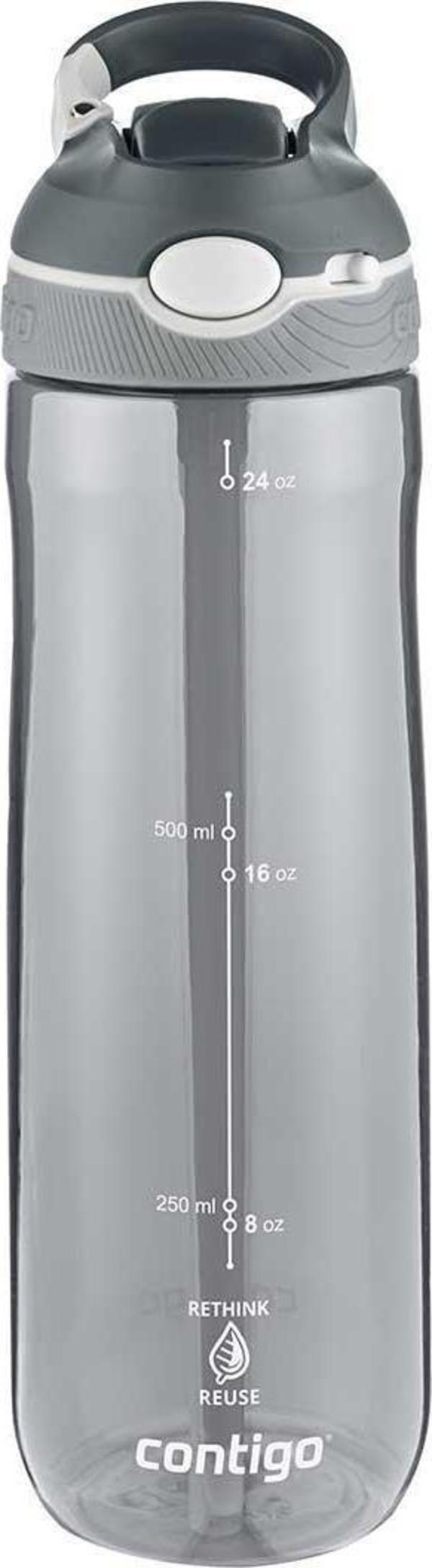 Contigo Ashland Tren Tek El Bas İç Kapaklı Su Matarası 720ml 2191378 - Füme - Image 1