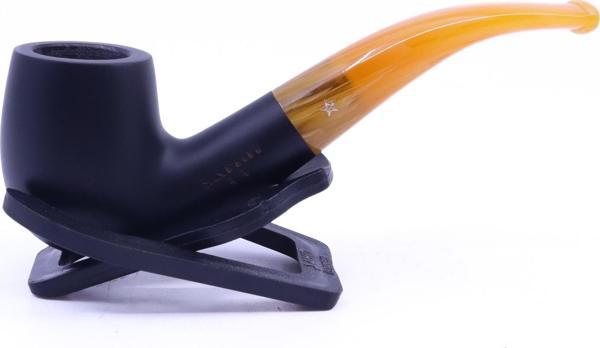 Şahin Sarı Yıldız Bent Billiard 9mm Filtreli Akrilik Saplı Pipo Mod L-10 İstanbul - Image 1