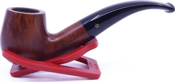 Şahin Sarı Yıldız Bent Billiard 9mm Filtreli Ebonit Saplı Pipo Mod L-10 247786 - Image 1