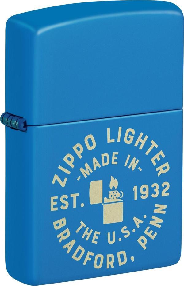 Zippo Bradford Sky Blue Dizayn Çakmak - Image 1