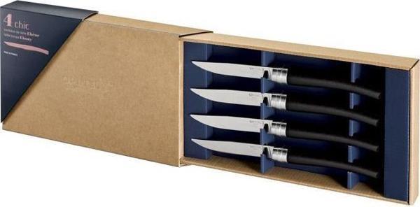 Opinel Chic 4'lü Et Bıçağı Seti - Abanoz Ağacı (Ebony) - Image 1