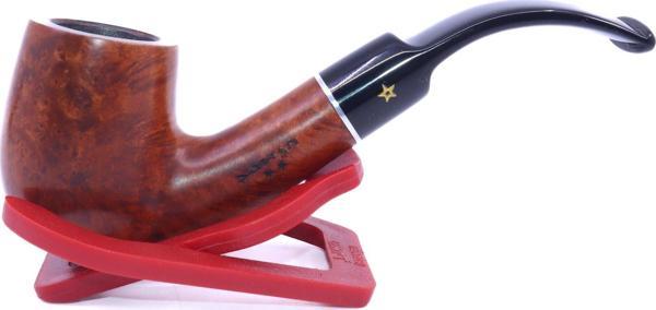 Şahin Sarı Yıldız Mod X160 Bent Billiard 9mm Filtreli Akrilik Saplı Pipo 237206 - Image 1