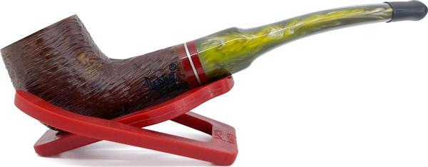 Dapper Half Bent Billiard Briar (Gül Kökü) 9 mm Filtreli El Yapımı Pipo - 2432 - Image 1