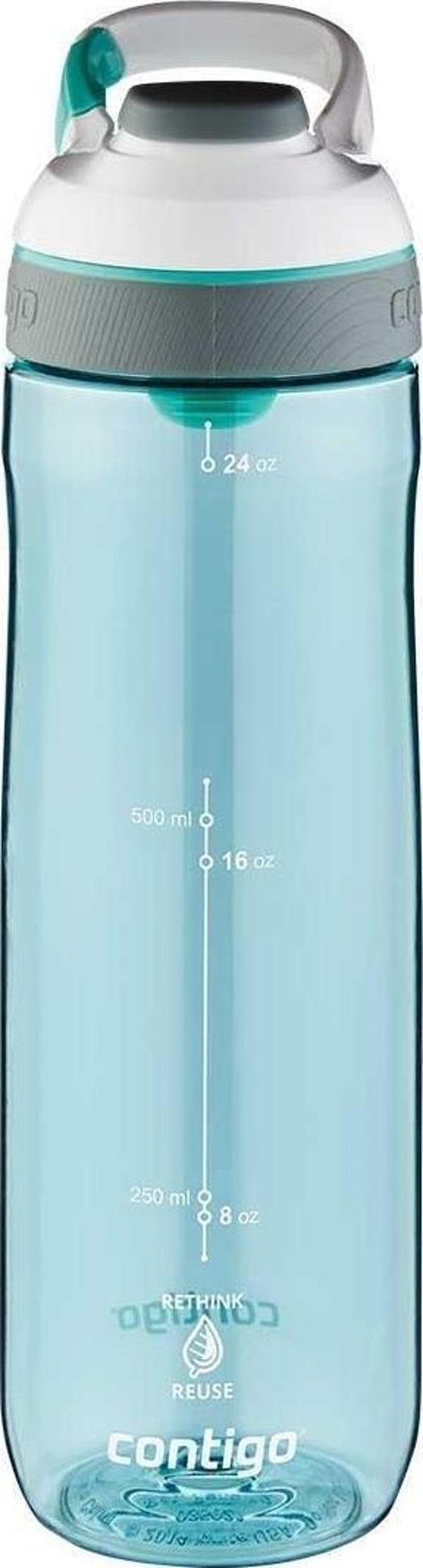Contigo Cortland Tren Tek El Bas İç Kapaklı Su Matarası 720ml 2191387 - Grayed Jade - Image 1