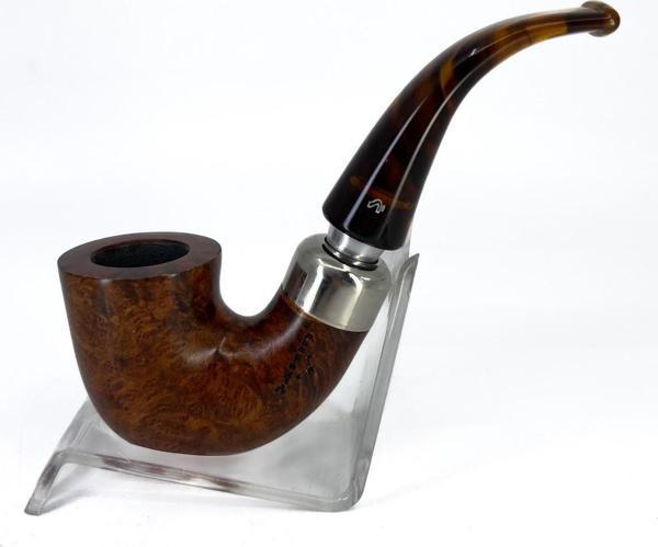 Şahin Üç Yıldız Bent Dublin 9mm. Filtreli Akrilik Saplı Pipo 237389 - Image 1