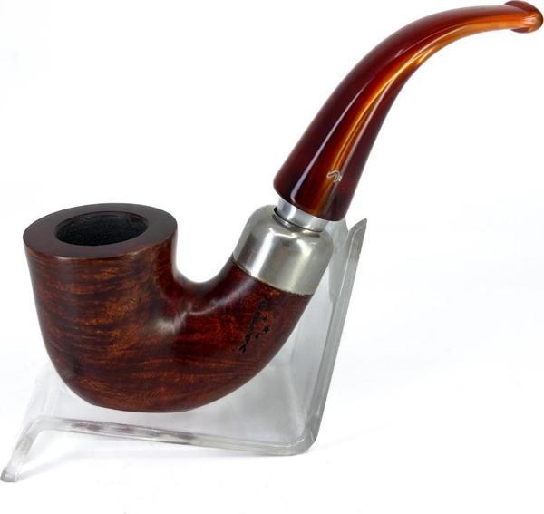 Şahin Üç Yıldız Bent Dublin 9mm. Filtreli Akrilik Saplı Pipo 237390 - Image 1