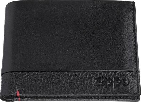 Zippo RFID Bloklamalı Nappa Deri Tri-Fold Cüzdan - Siyah - Image 1