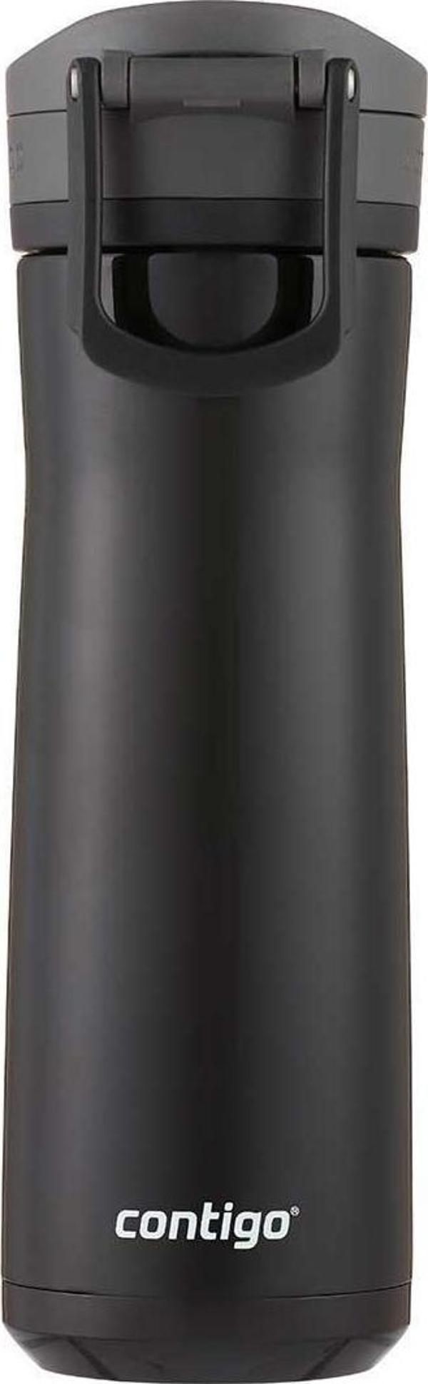 Contigo Jackson Chill 2.0 Çelik Tek El Bas İç Kilitli Su Matarası 590ml - Siyah - Image 1