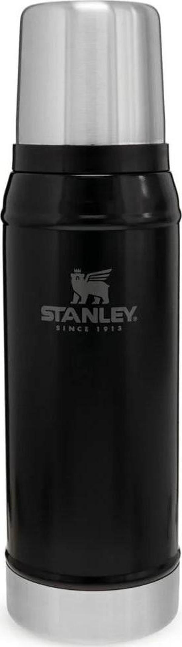 Stanley Klasik Vakumlu Paslanmaz Çelik Termos 0.75 LT - Matte Black Pebble - Image 1