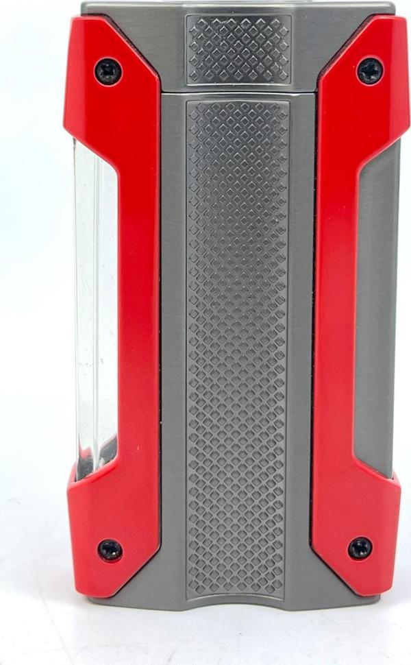Cohiba Tek Torch Jet Alev Puro Çakmağı - Kırmızı/Füme - Image 1