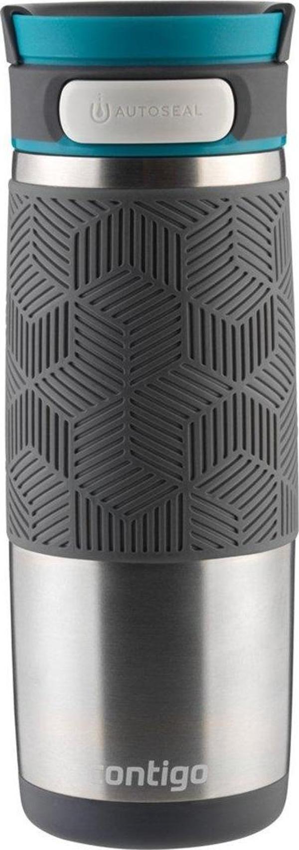 Contigo Metra Vakumlu Termos Matara Tek El Çevir İç 470ml - Gri - Image 1