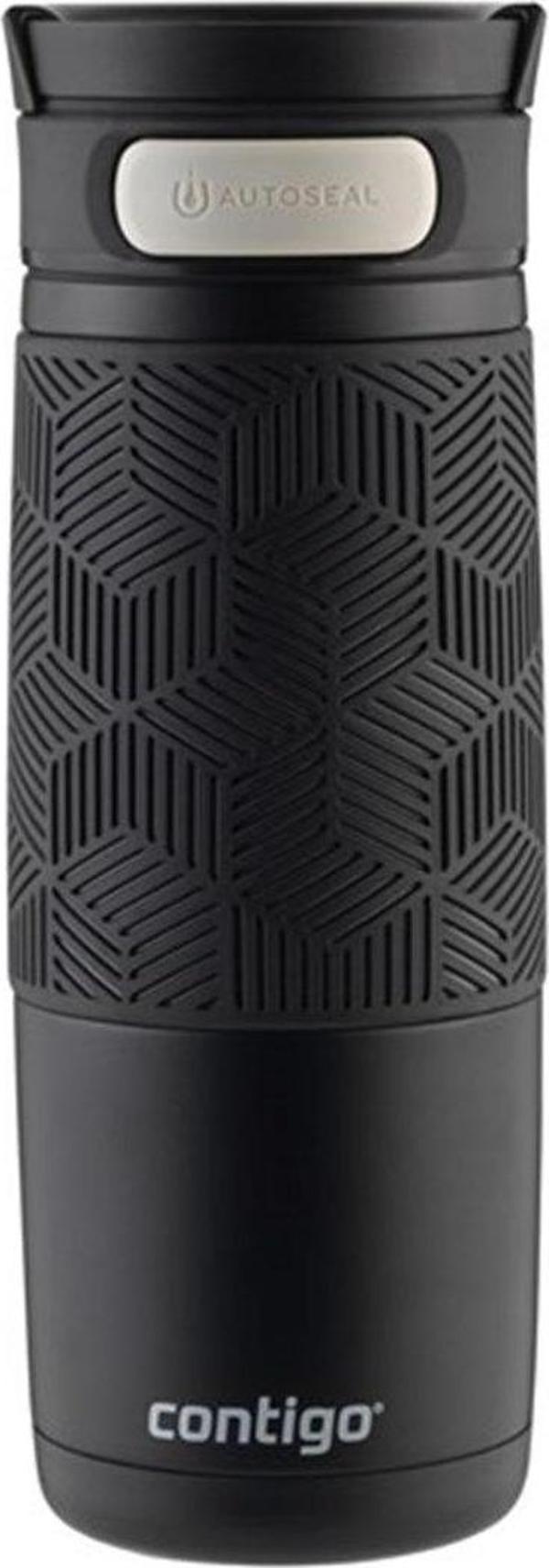 Contigo Metra Vakumlu Termos Matara Tek El Çevir İç 470ml - Siyah - Image 1