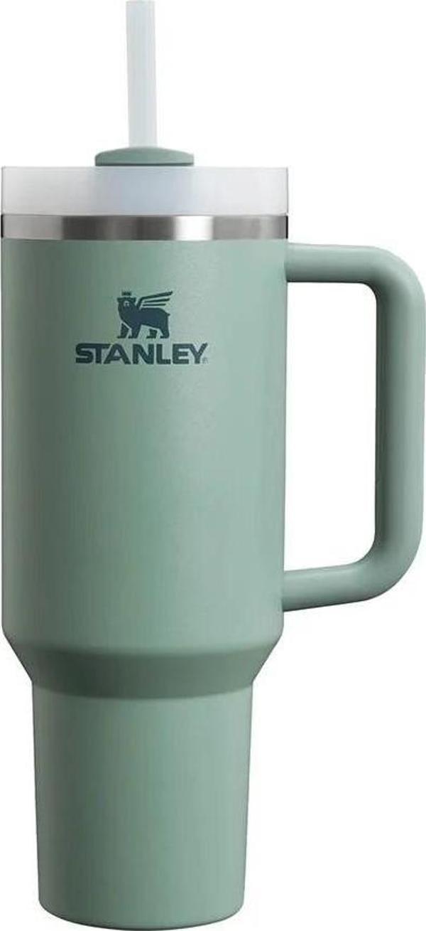 Stanley Quencher Pipetli Termos Bardak 1.18 Lt - Yeşil - Image 1