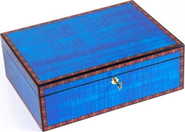 Madrona Humidor / Puro Saklama Kutusu - Mavi - Image 1
