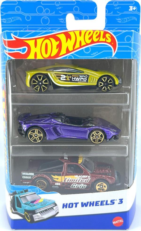 Hot Wheels 3'lü Araba Seti - Set 4 - Image 1