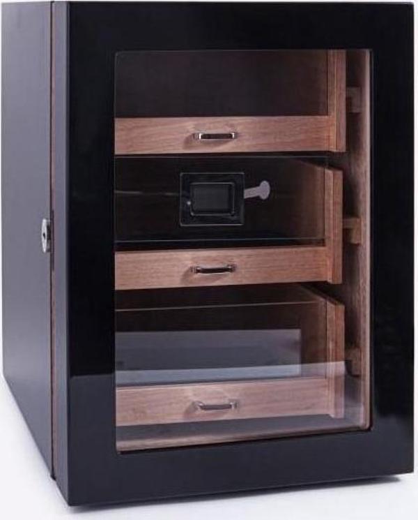 Parmida Humidor / Üç Katlı Puro Saklama Kutusu - Siyah 0119 - Image 1