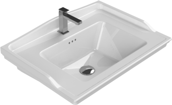 Cerastyle Turkuaz Kapadokya Etajerli Lavabo 80*48 Cm - Image 1