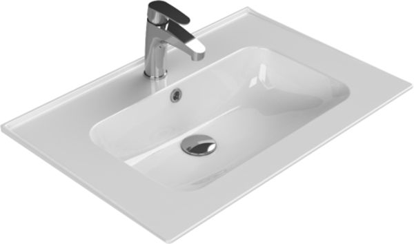 Cerastyle Turkuaz Blue Etajerli Lavabo 70*47Cm - Image 1